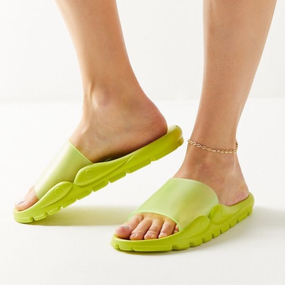 Urban Outfitters Shoes - UO Skye Slide Sandals - Green Size 8